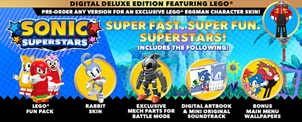 The Sonic Superstars Digital Deluxe Edition featuring LEGO®