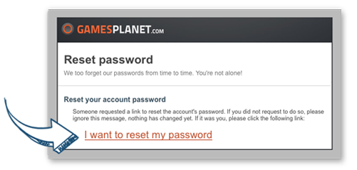 e-mail renew password