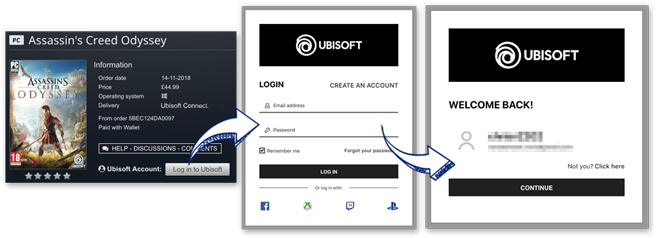 Log in to Ubisoft